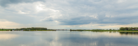Lake landscape. View from the Island of Maurik in Gelderland, Netehraldsの写真素材