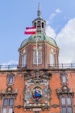Dordrecht, Netherlands - June, 21 2018: Former city gate called Groothoofdspoort in Dordrecht, Netherlandsのeditorial素材