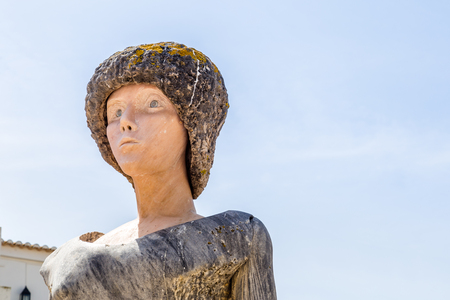 Lagos, Portugal - April, 23, 2017: Statue of Dom Sebastiao in Lagos town Algarve Portugalのeditorial素材
