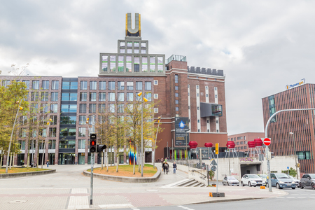 Dortmund, North Rhine Westphalia, Germany - October 18, 2018: Dortmunder U Tower Centre for Art and Creativiityのeditorial素材