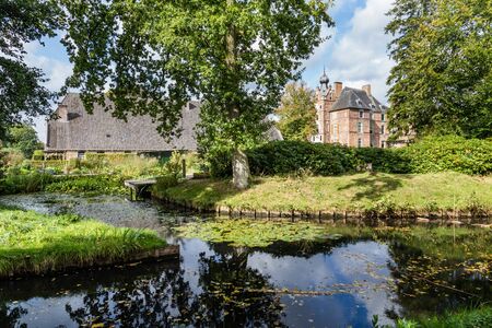 Medieval castle Cannenburch in Vaassen, Gelderland in the Netherlandsの写真素材
