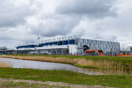 Google Datacenter in Eemshaven in the Netherlandsのeditorial素材