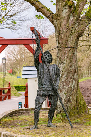 Dutch fortified little village Bourtange in The Netherlandsのeditorial素材