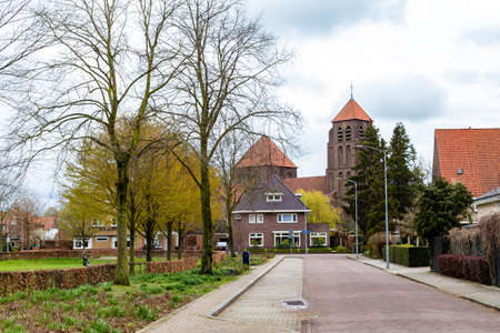 Cityscape with church in Doetinchem in The Netherlandsのeditorial素材