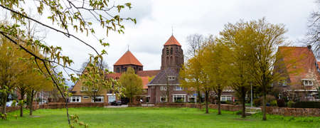 Cityscape with church in Doetinchem in The Netherlandsのeditorial素材