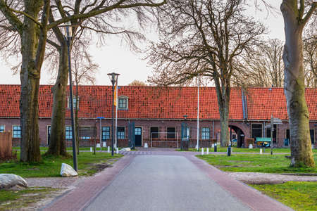 Entering histroic site Veenhuizen in The Netherlandsのeditorial素材