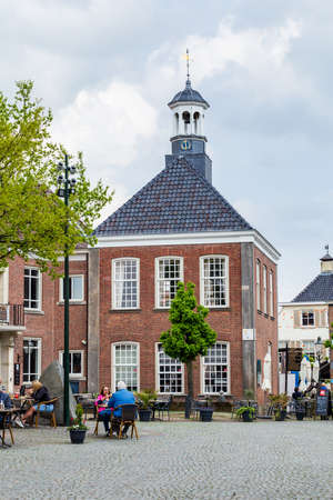 Ootmarsum, The Netherlands - May 13, 2021: Sightseeing in touristic traditional villlage Ootmarsum in Twente, Overijssel in The Netherlandsのeditorial素材