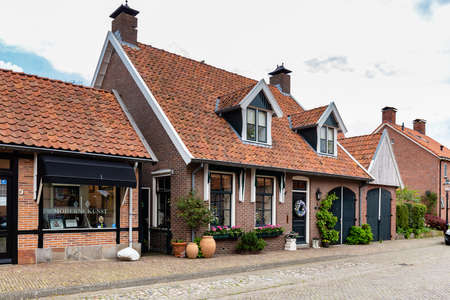 Ootmarsum, The Netherlands - May 13, 2021: Sightseeing in touristic traditional villlage Ootmarsum...