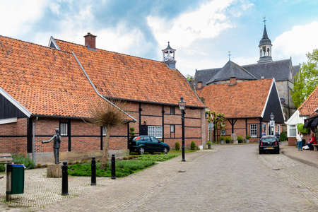 Ootmarsum, The Netherlands - May 13, 2021: Sightseeing in touristic traditional villlage Ootmarsum...