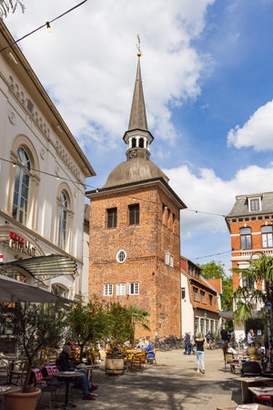 Oldenburg, Germany - July 28, 2022: Lappan tower in the centre of Oldenburg in Lower Saxony in...