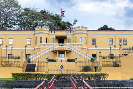 San Jose, Costa Rica -March 26, 2024: National Museum of Costa Rica at Democracy Square in San Jose capital city of Costa Ricaのeditorial素材