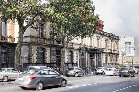 San Jose, Costa Rica -March 25, 2024: Exterior of beautiful Costa Rica National Theater in capital city San Joseのeditorial素材