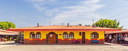 Masaya, Nicaragua - March 18, 2024: Panoramic view of Museum del Folcolor in Masaya city in Nicaragua Central America. Focus on dance, local myths and cultural traditions of Masayaのeditorial素材