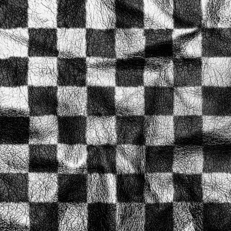 Finishing flag in the form of a leather background