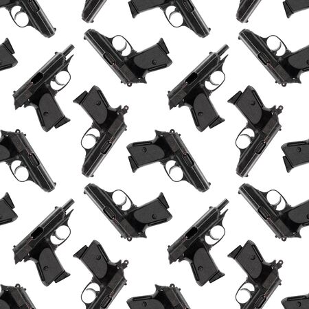 The guns abstract seamless geometrical patterns background.の写真素材