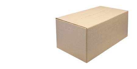 Postage and packing service - close Package on a white background. Isolated