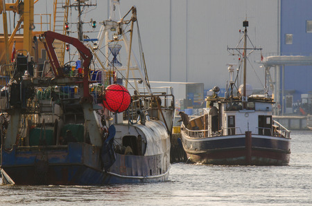 FISHING BOATS ON THE WATERFRONT