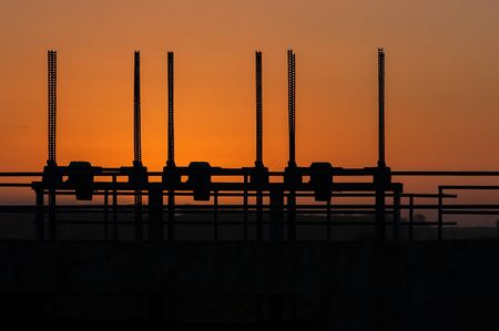 SUNRISE RIVER DAMの写真素材