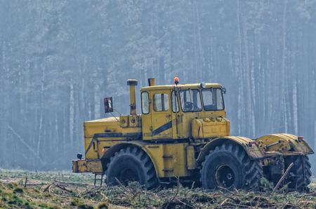 VEHICLE IN THE WILD - Machine for forestryの写真素材
