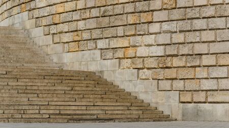 STAIRS AND WALLの写真素材