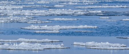 FLOE - sheets of ice on the seaの写真素材