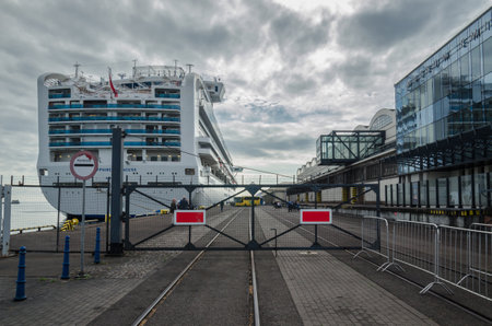 GDYNIA / POMERANIAN REGION - POLAND - 2018: Historic Passenger Sea terminal with a Museum of...
