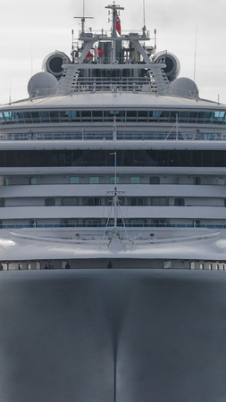 PASSENGER SHIP - The cruise ship floats on the sea