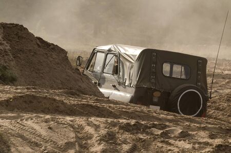 OFF-ROAD CAR - Military vehicle in the field
