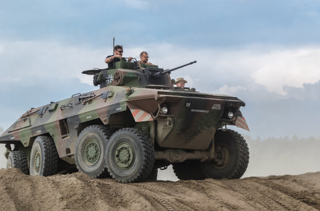 BORNE SULINOWO, WEST POMERANIAN / POLAND - 2019: German reconnaissance armored fighting vehicle...
