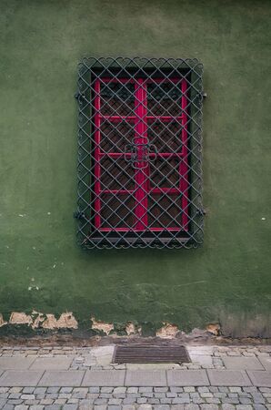 WINDOW BEHIND BARSの写真素材