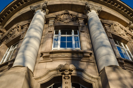 POZNAN / POLAND - 2019: Monumental and stately building of the Medical Universityのeditorial素材