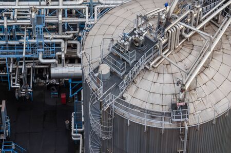 TRANSHIPMENT TERMINAL - Tanks and industrial installationの写真素材