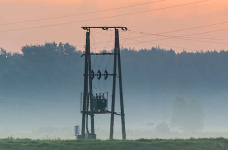POWER ENGINEERING - Electric transformer on the pole