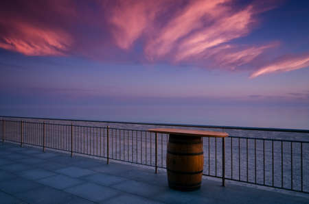 SUNRISE OVER THE SEA - Morning on the seashoreの写真素材
