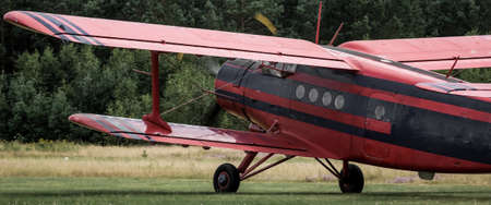AN OLD GOOD CLASSIC PLANE - Preparations for recreational flights at the airport