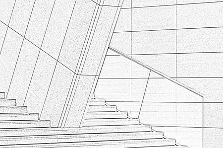 OBJECT - Outline of a modern building structureの写真素材