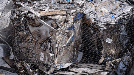 SCRAPYARD - Metal waste for recyclingの写真素材