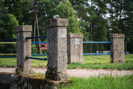 BRIDGE OVER THE RIVER - Old and historic road engineering elementsの写真素材