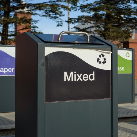 ECOLOGY - The containers for sorting wasteの写真素材