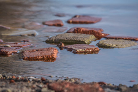INUNDATION - Bricks and other materials in the water