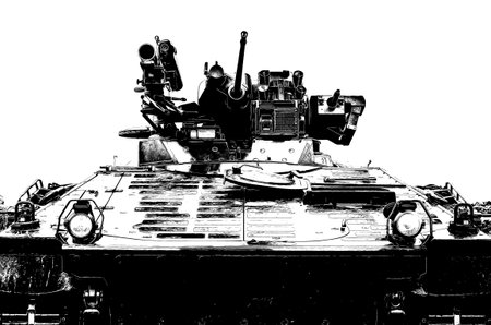 INFANTRY FIGHTING VEHICLE - Portrait of a German crawler vehicle