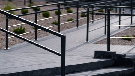 HANDRAILS AND SIDEWALK - Architectural elements of urban space