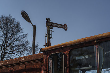 SEMAPHORE - Signaling for train traffic on the routeの写真素材