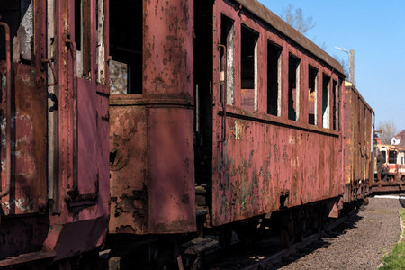 NARROW GAUGE DIESEL RAILCAR - An old and historic vehicle for transporting passengers