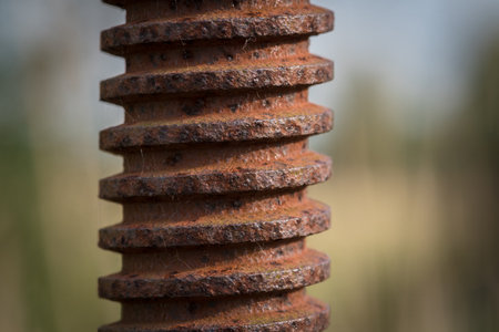 SCREW - Steel element of a hydrotechnical structureの写真素材