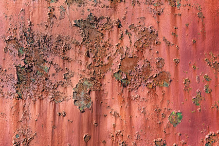 STEEL - Peeling paint and rust on iron
