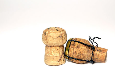 Champagne corksの写真素材