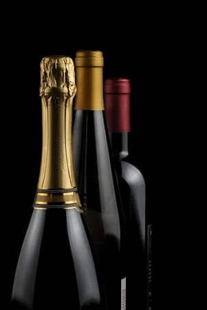 Wine bottlesの写真素材