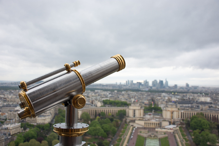 Picture of the viewpoint in the Eiffel Tower in Paris, Franceの写真素材