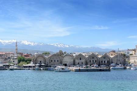 The port is beautiful white yachts and boats.の写真素材